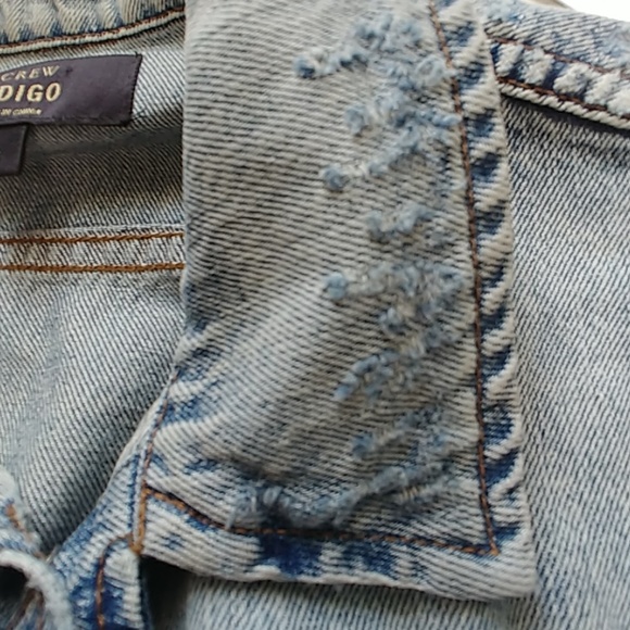 J.Crew Indigo Calyer wash destroyed denim jacket - Picture 8 of 8